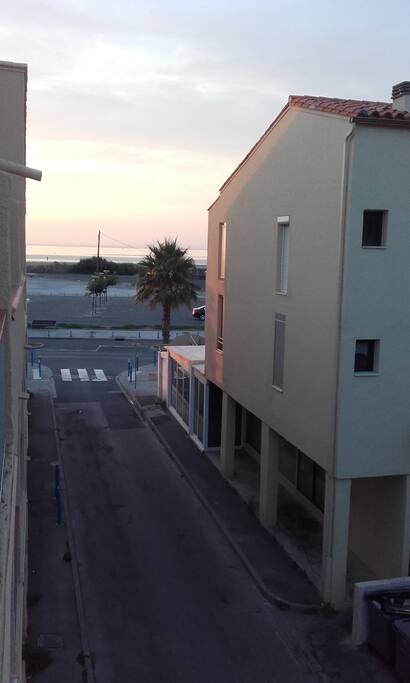 Vue sur la mer de la terrasse
