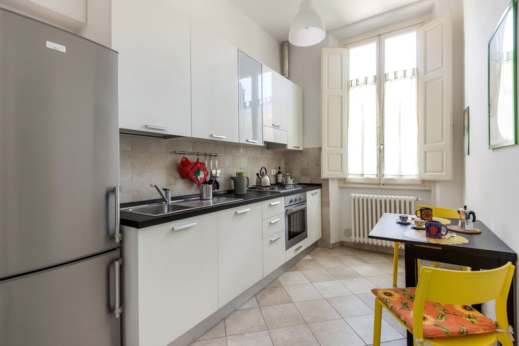the fully equiped kitchen