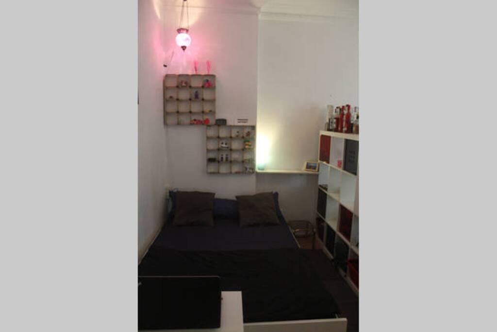 the bed