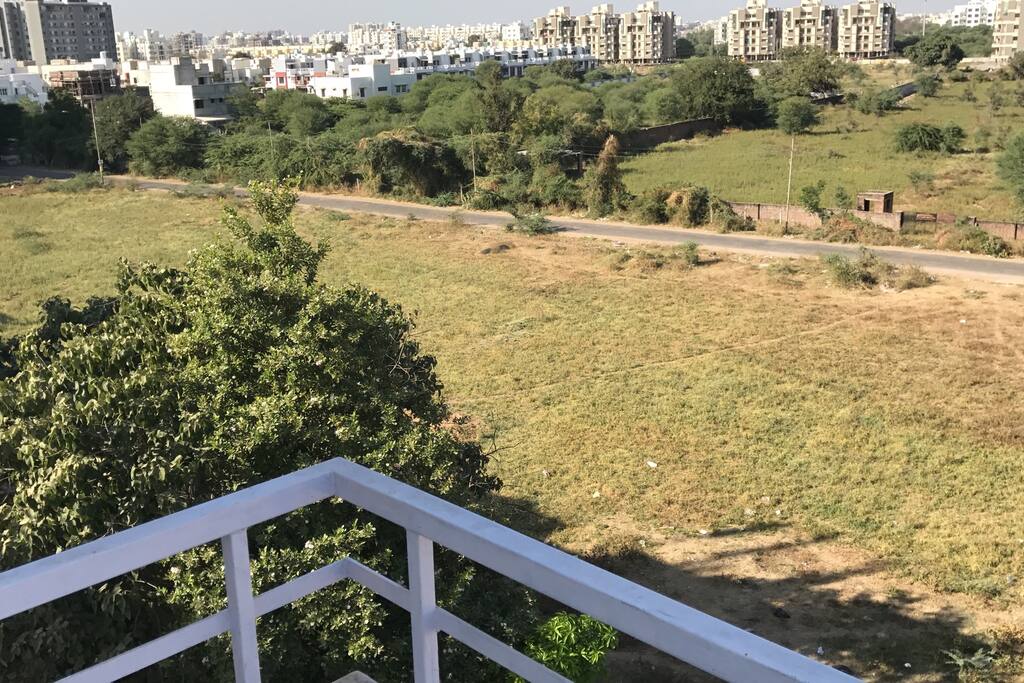 Garden view on both sides