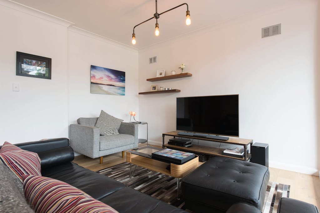 The Living area is bright and has large TV, Foxtel and Bluetooth Music system so you can relax in comfort.