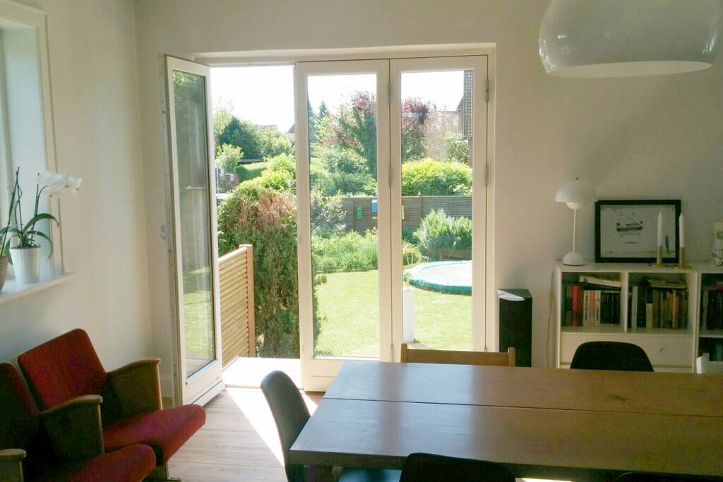 Enjoy the garden view from our cinema chairs. It's our favourite hot spot.