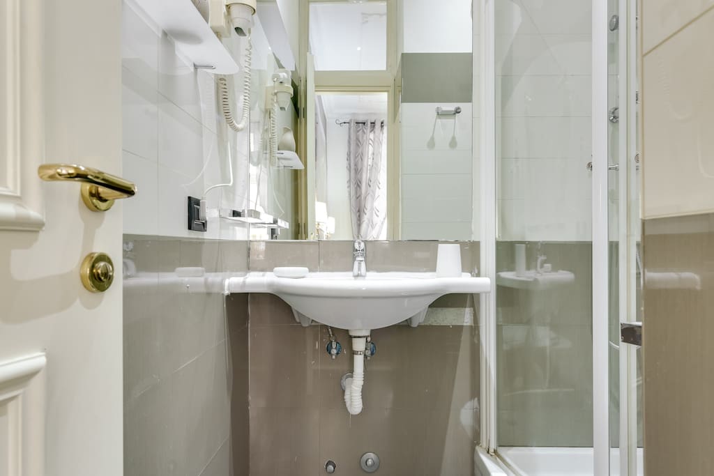 Bathroom cleaned every day.