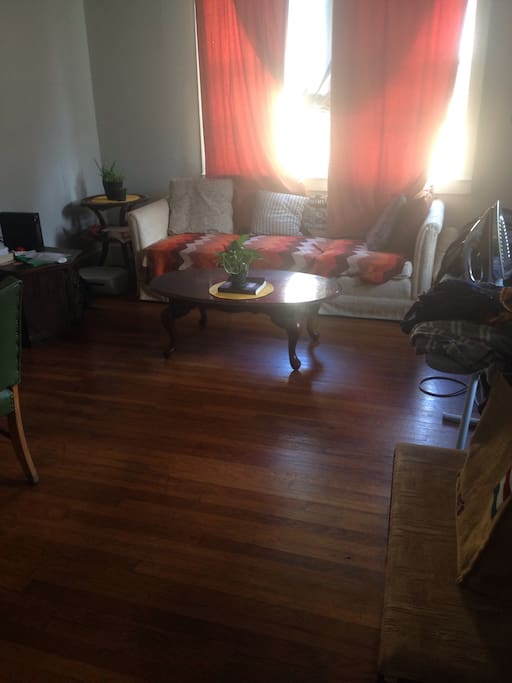 shared space: living room, someone else can sleep on the couch if they want