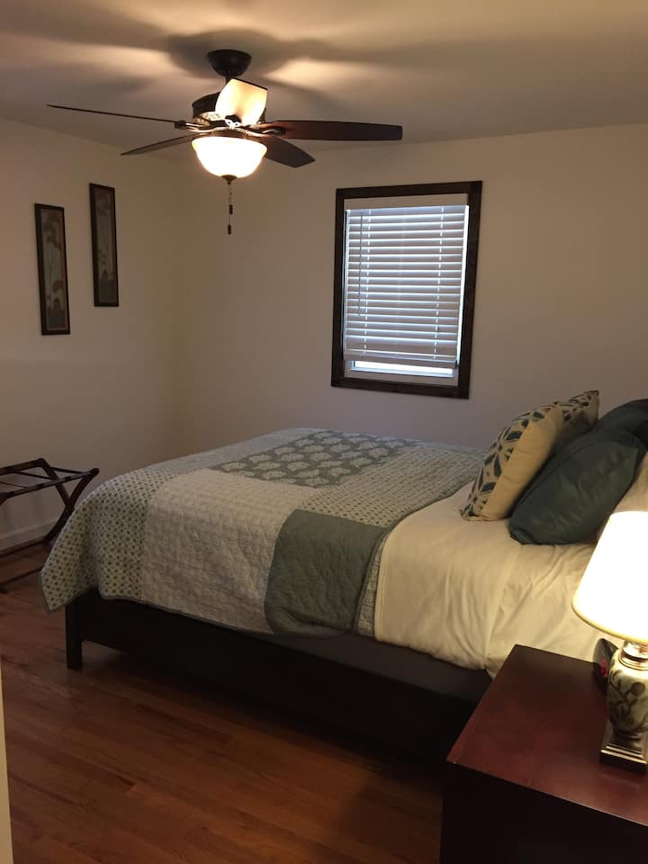 Bedroom number two has a brand new queen bed. 