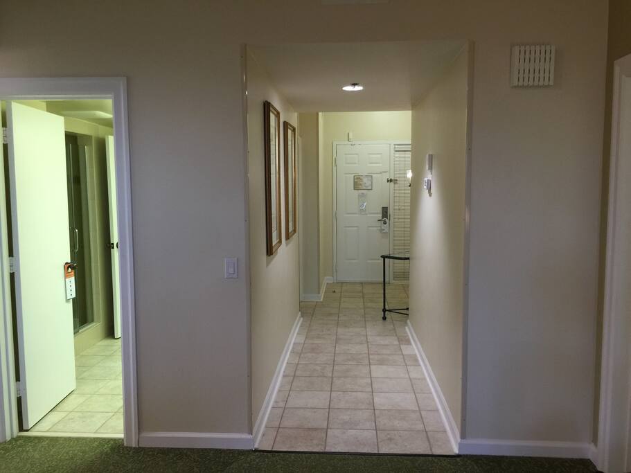 Hallway from entrance to living room
