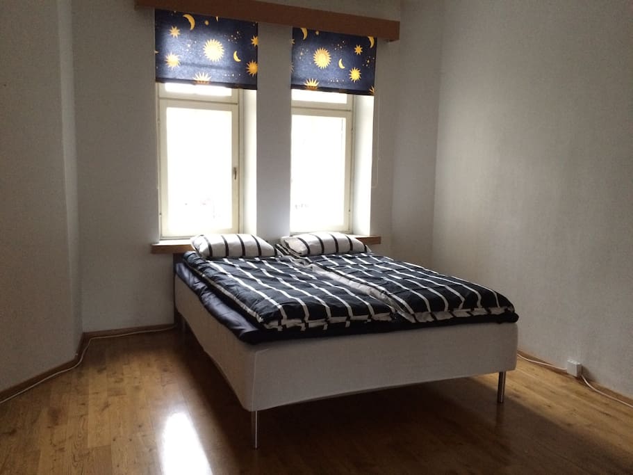 Bedroom nr 1 with one 140cm bed for two.