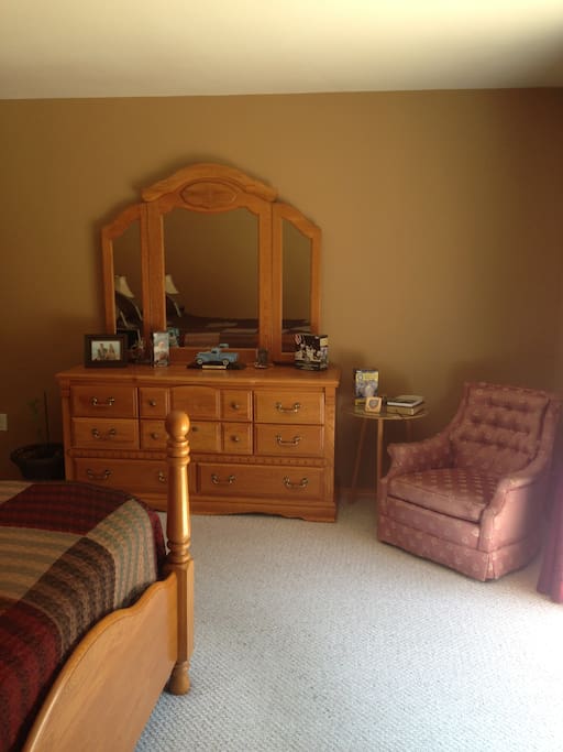 Dresser is available for guests to use.