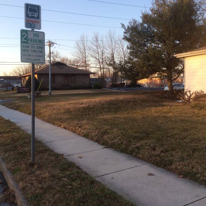 Bus Stop in Front of House