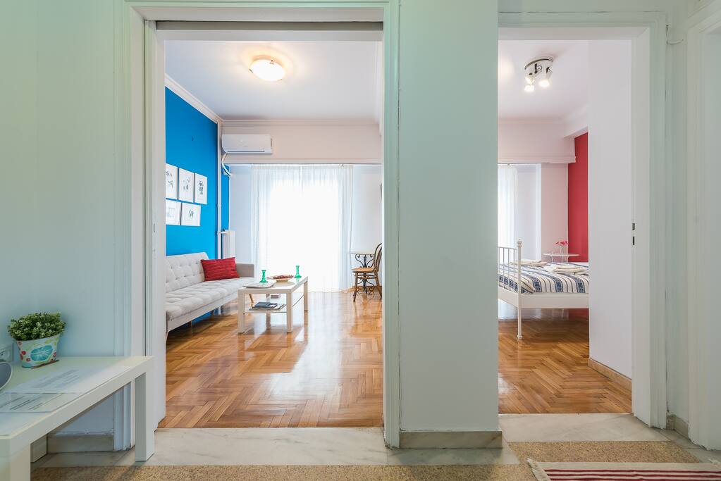 View from the entrance of the apartment.