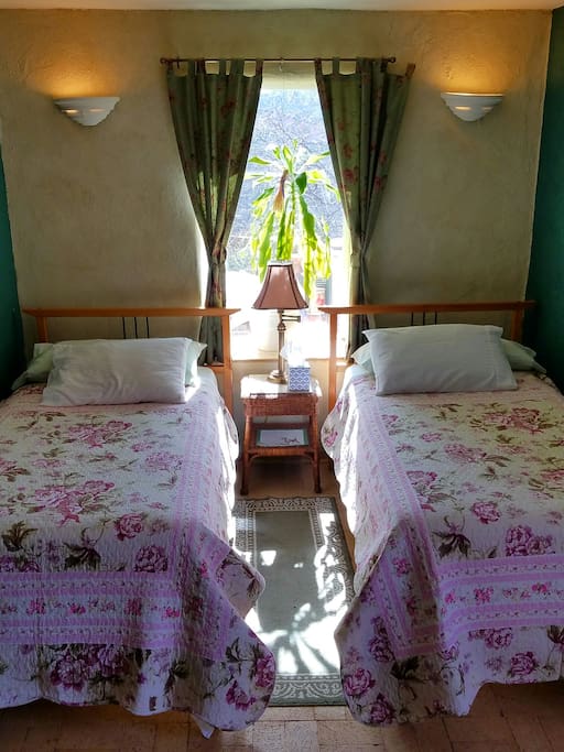 Two comfortable twin beds