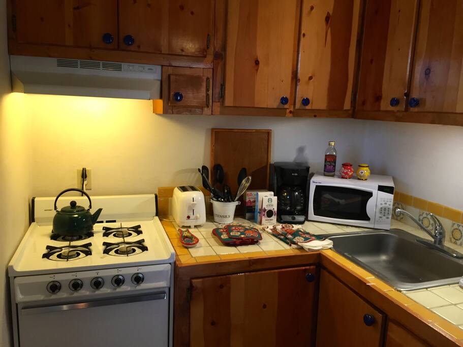 Fully equipped kitchen for all your cooking and dining needs.