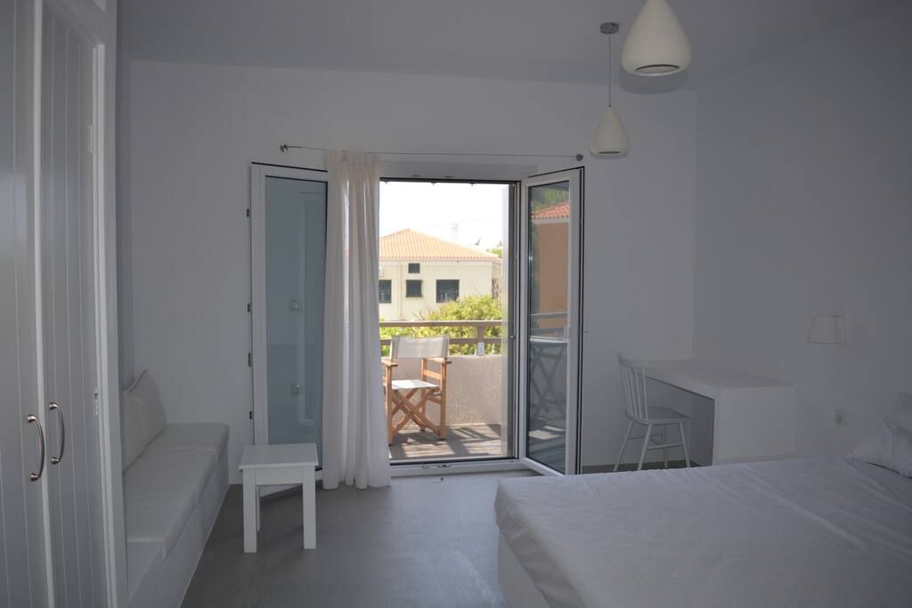 Double bed studio interior
