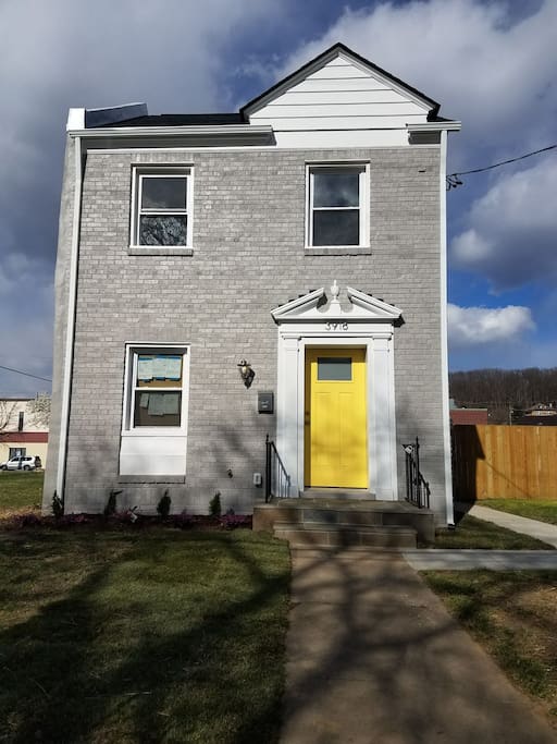 The yellow door signifies sunshine, hope, happiness, positivity, clarity, energy, optimism, enlightenment, remembrance, intellect, honor, and joy... all of which we hope to be your experience while staying at this DC gem.