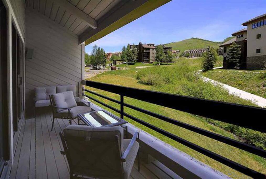 Little creek under the balcony
