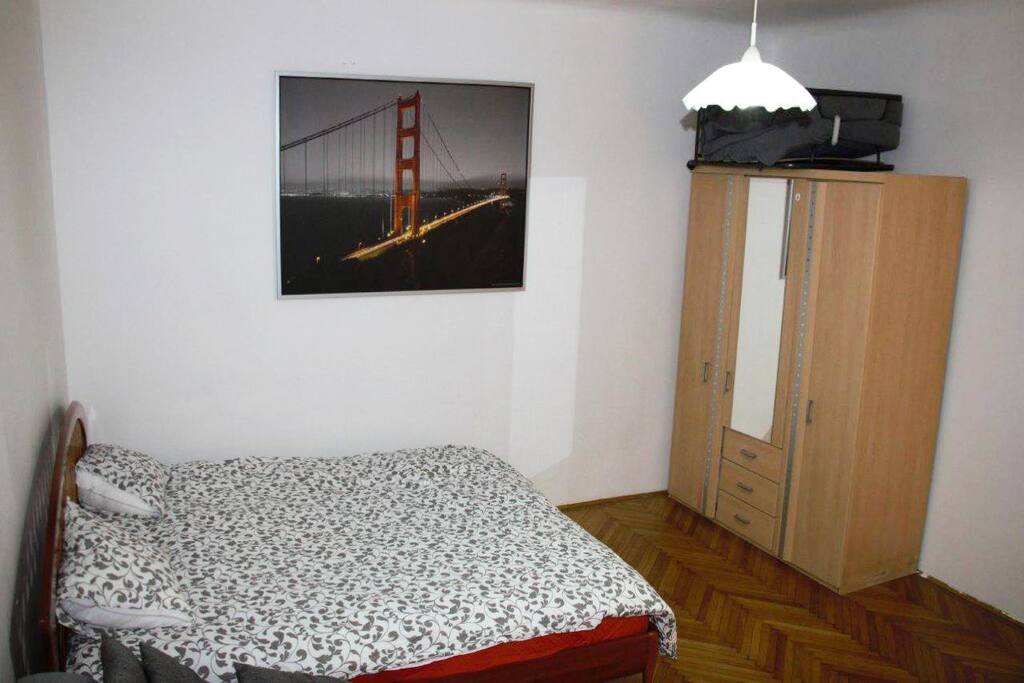 Living room and king size bed