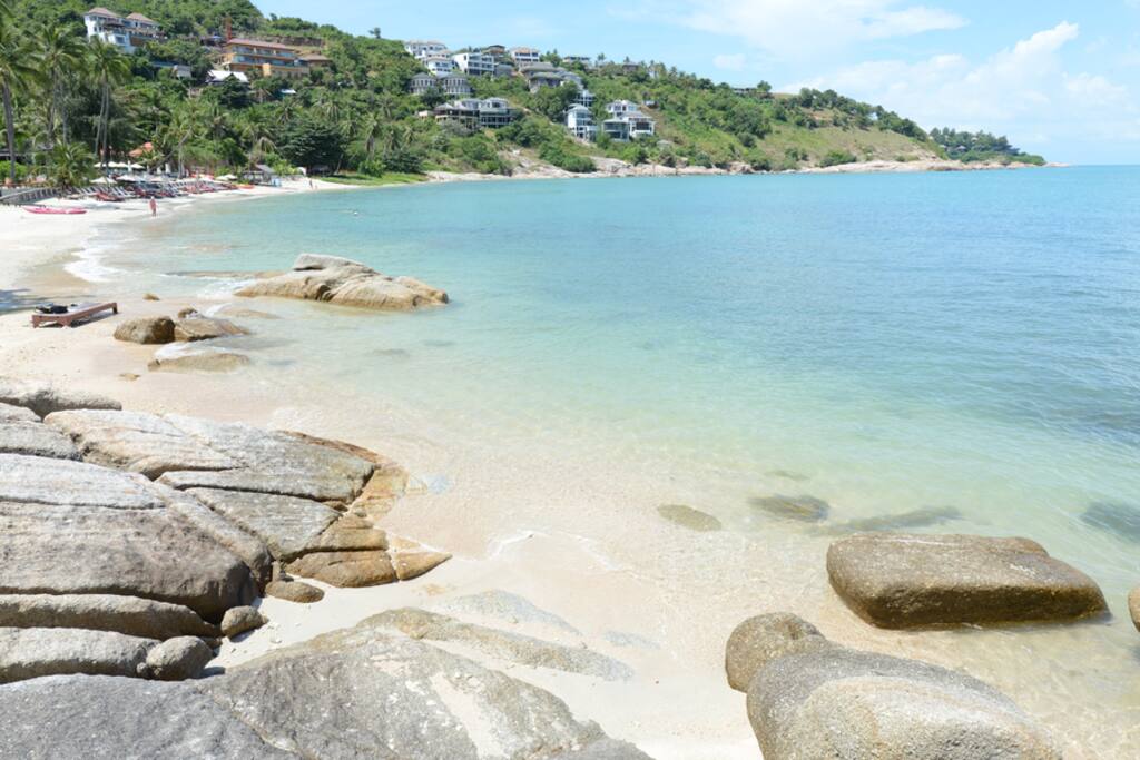 private beach