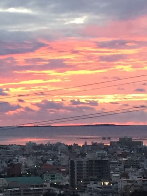 綺麗な夕陽