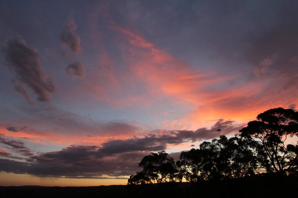 sunset from our balcony