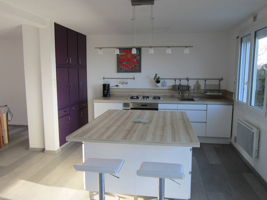 Cuisine et ilot central