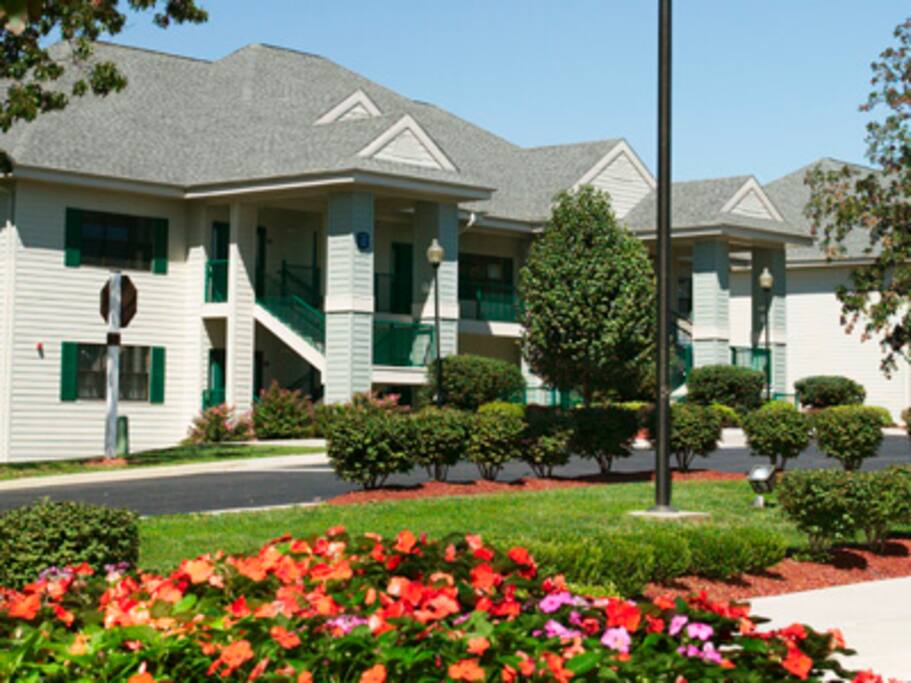 Enjoy the beautifully-landscaped grounds