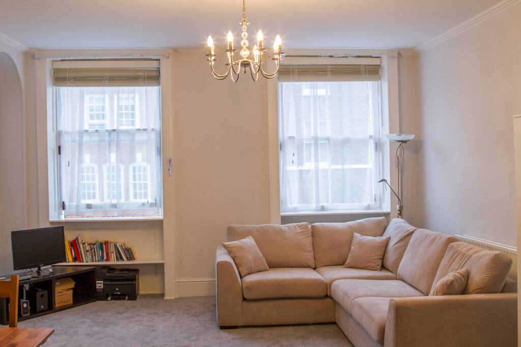 Lounge with sofa bed