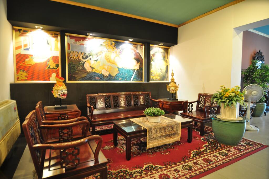 Reception area for guests to use