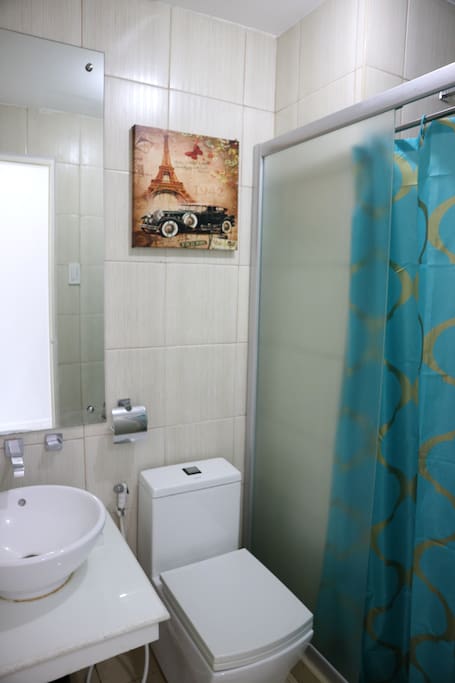 We keep the bathroom clutter free so you can make it your temporarily yours!
