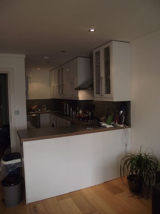open-plan kitchen