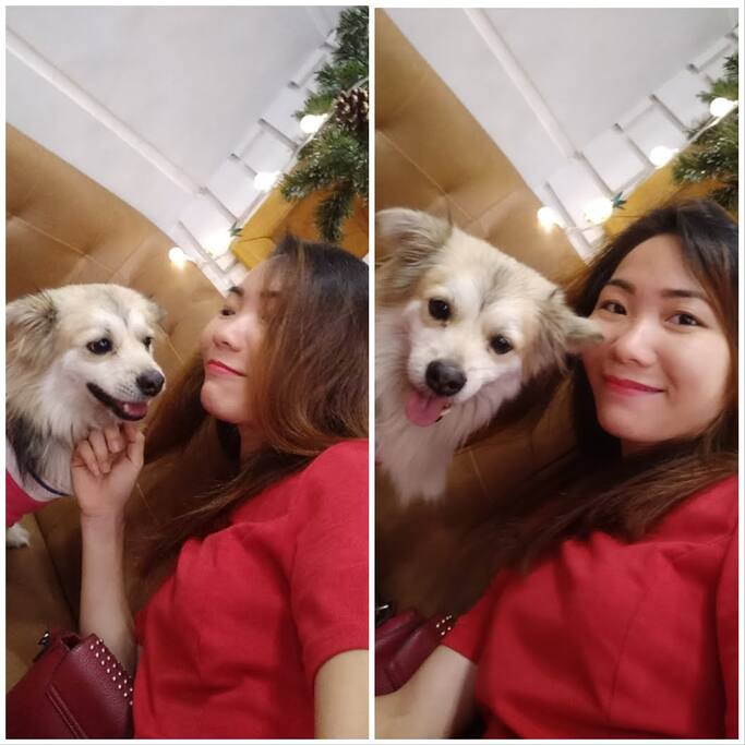 Me and my Little Toto at a coffee shop :)