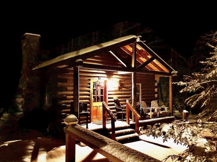 Rustic Log Cabin 6 "Fireside" Cabins for Rent in Lisbon, New Hampshire, United States Airbnb