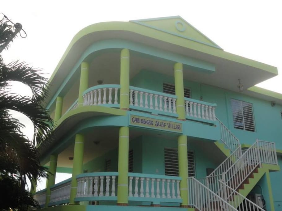 Caribbean Surf Villas from the road