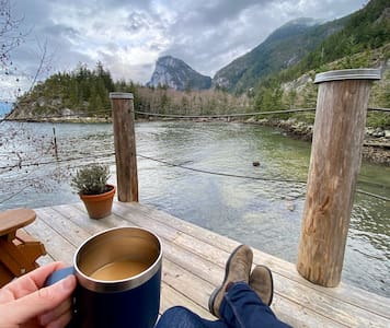 C-Can on the water. Social distance with a view:)