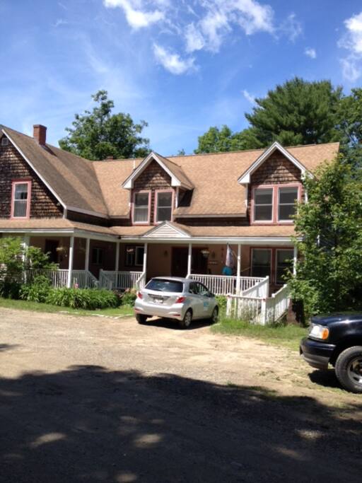 Parking and entry to our home is off Odiorne Lane at the side of the house.