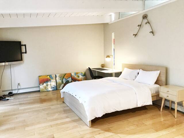 Spacious Master room with Private Bath and Patio