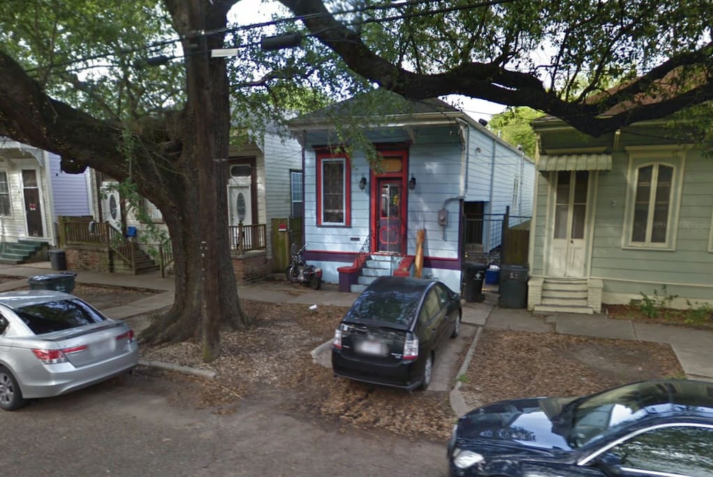 Free off-street parking in front of the house.