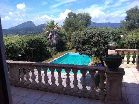 A quiet lookout facing Pic Saint-Loup