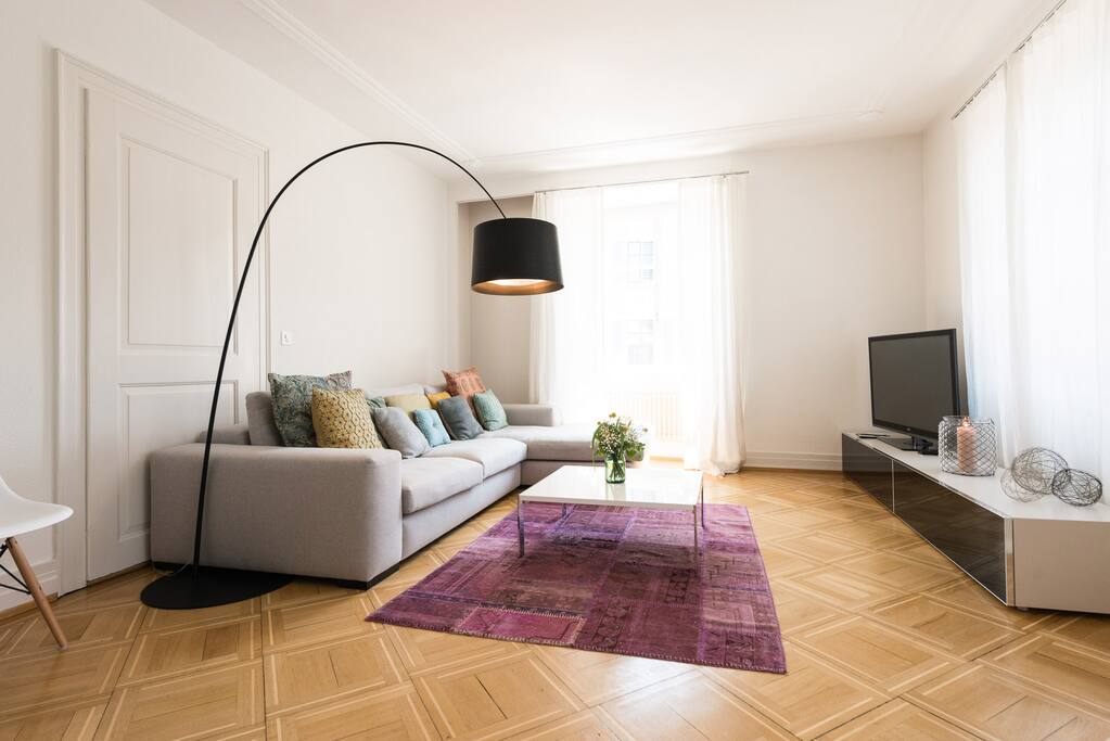 Spacious and bright living room