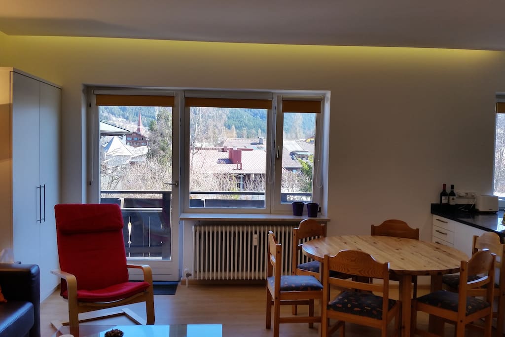Dining area, access to east balcony