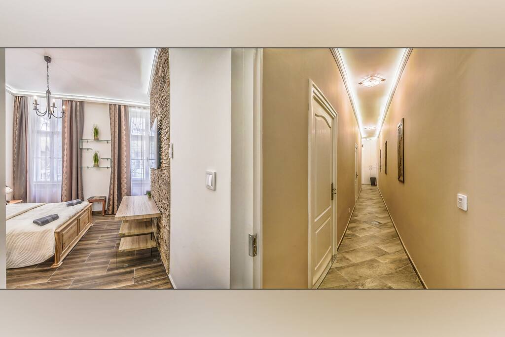 Corridor leading to your room