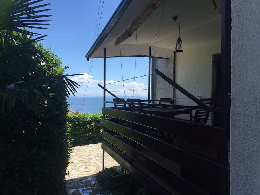 The terrace