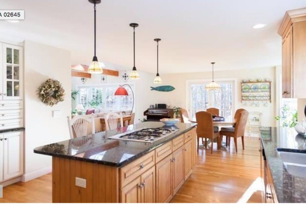 Kitchen and dining areas