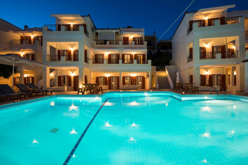 Outdoor Evening Night Kostis Villas