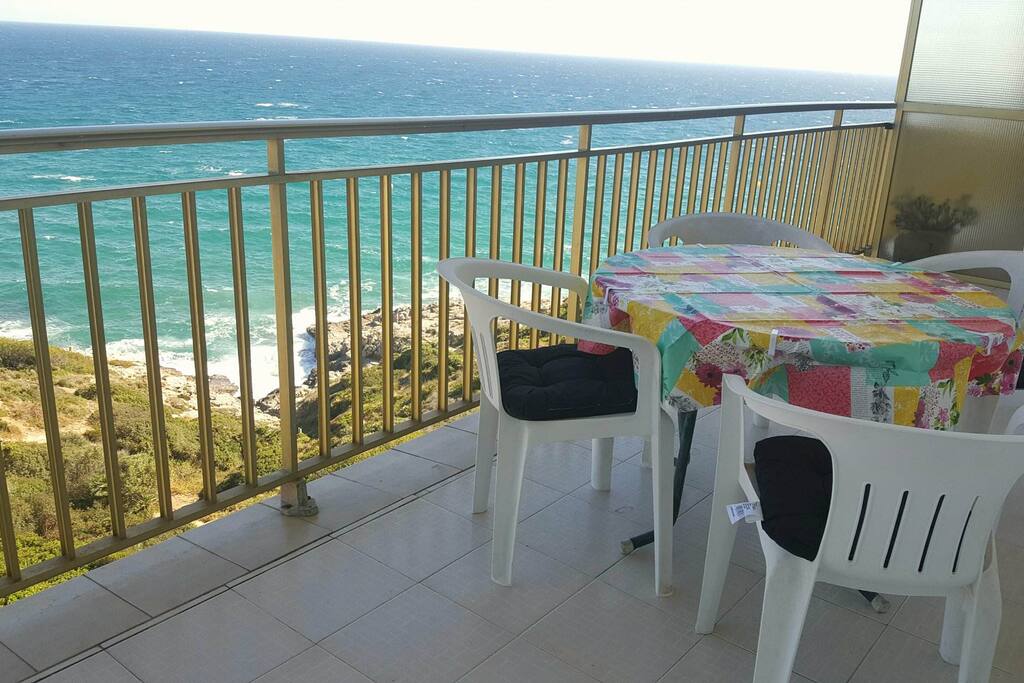 Terraza con vistas al mar