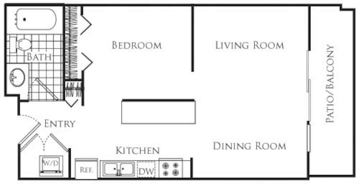 Floorplan diagram for B01, showing Studio