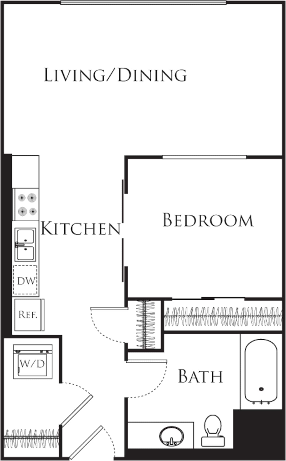 Floorplan diagram for A1, showing Studio