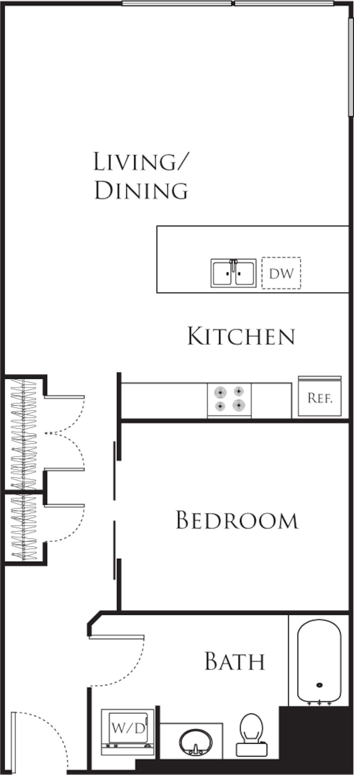 Floorplan diagram for A5, showing Studio