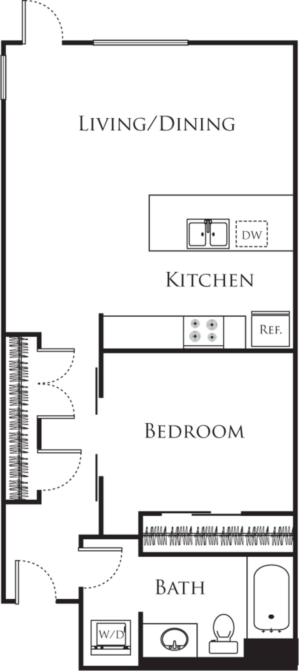 Floorplan diagram for A3, showing Studio