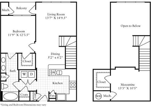 Plano de 1 Bedroom G, que muestra 1 dormitorio