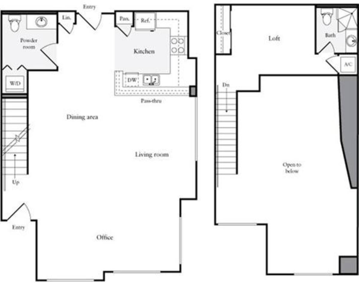 Floorplan diagram for 1 Bedroom H, showing 1 bedroom